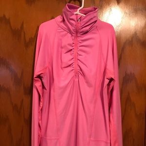 Pink Champion Athletic 1/4 zip XS Shirt